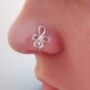 Nose Ring Trangus Body Jewelry, Tiny Non Pierced fake nose ring cuff