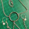 Stainless Steel Submissive O Ring Necklace to nipples, Minimalist Discreet Day Collar
