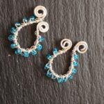 Adjustable Clip On Nipple Jewelry, Nipple Rings No Piercing with Crystal Beads