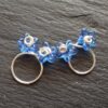 Non Piercing Adjustable Clip On Nipple Jewelry, Nipple Rings with Acrylic Flowers