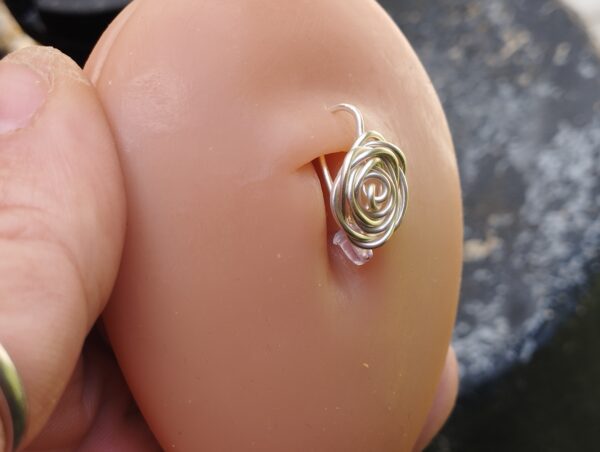 Rose Flower Belly Button Ring