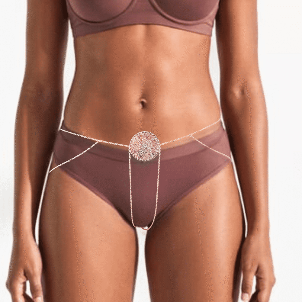 Open panties lingerie, G-string chain, Sexy Thong