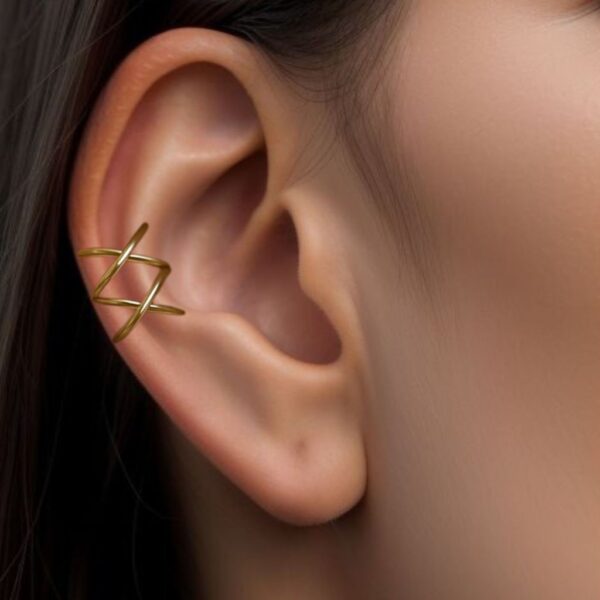 double cross earcuff