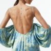 turquoise back drop necklace