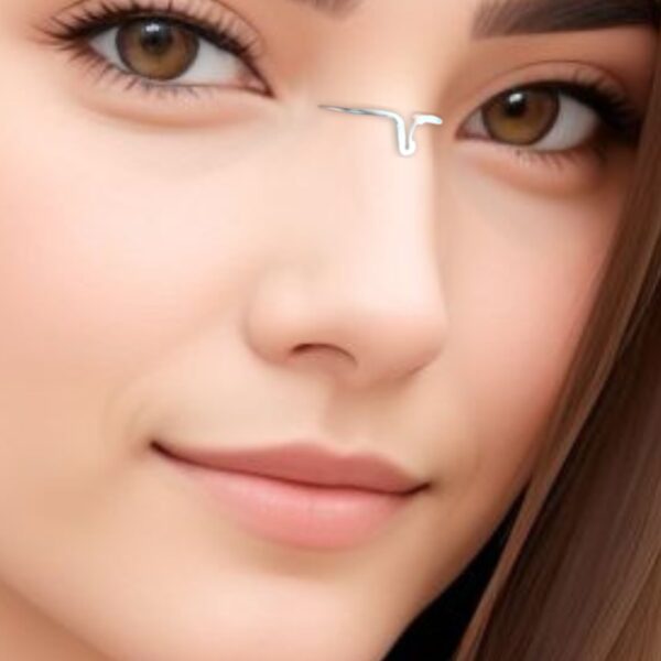 Trend Nose bridge cuff Nose Jewelry nose cuff Handmade nose silver jewellery modern cuff
