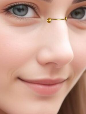 Spiral Nose bridge cuff, Nose Jewelry, nose cuff, Handmade Non Piercing nose jewellery