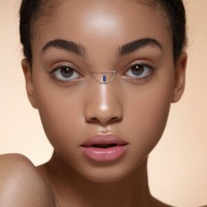 Custom Nose Chain Connector for Piercings Nostril Chain, Nasalang Stainless Steel Double Chain