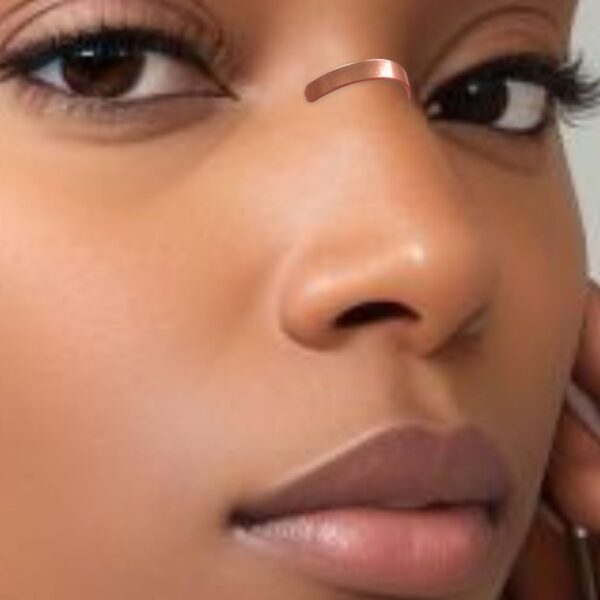 Nose bridge cuff, Band Nose Jewelry, nose cuff, Handmade Non Piercing nose jewellery