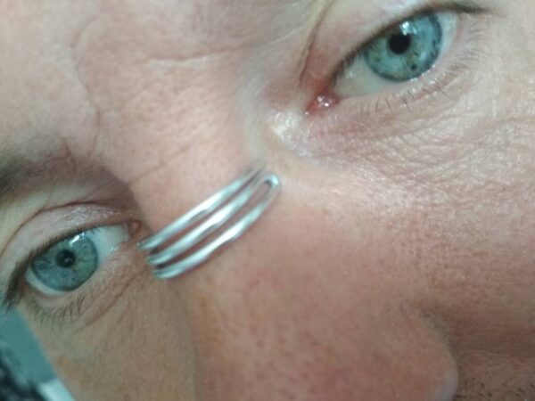 Trend Nose bridge cuff Nose Jewelry nose cuff Handmade nose silver jewellery modern cuff