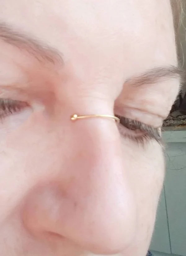 Trend Nose bridge cuff, Nose Jewelry, nose cuff, Handmade Non Piercing nose jewellery