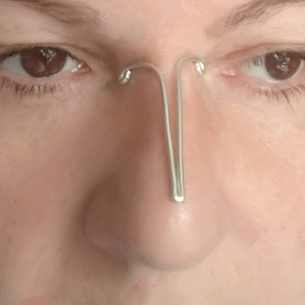 Trend Nose bridge cuff Nose Jewelry nose cuff Handmade nose silver jewellery modern cuff