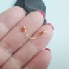 Spiral Nose bridge cuff, Nose Jewelry, nose cuff, Handmade Non Piercing nose jewellery