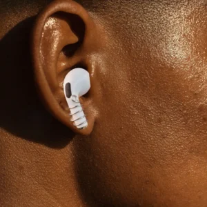 Stainless Steel Anti-Lost EarPods Stud Secure Earbud Holder for Earphones Tech Earring