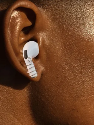 Stainless Steel Anti-Lost EarPods Stud Secure Earbud Holder for Earphones Tech Earring