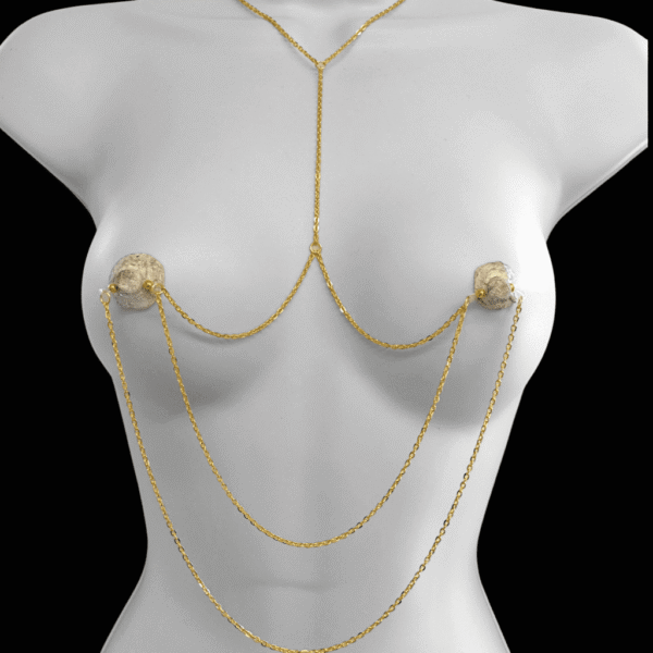 Non-Pierced Chain Bralette | Bikini Body Jewelry | Festival Chain Bra | Cosplay Costume | Rave Outfit | Gifts for Her