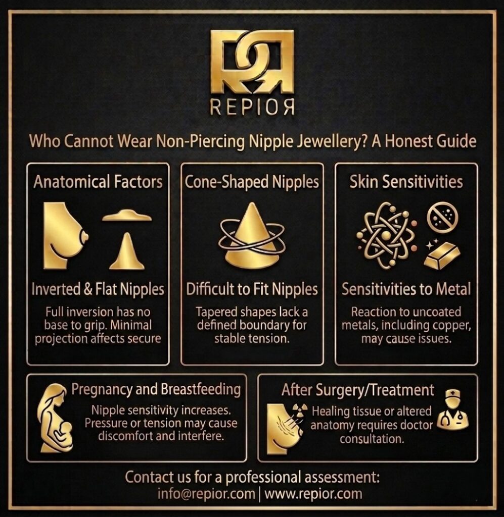 HOW CANNOT WEAR NON-PIERCING NIPPLE JEWELLERY. HONEST GUIDE