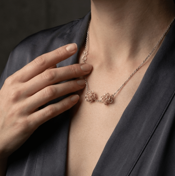 REPIOR AURA — Silver Sphere Steel Collar